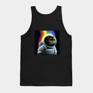 Rainbow Space Cat Tank Top